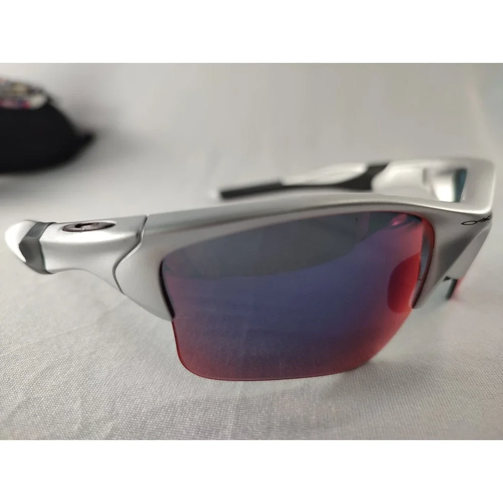 Oakley Custom Half Jacket 2.0 Silver Positive Red Iridium‎ Special Edition Bag